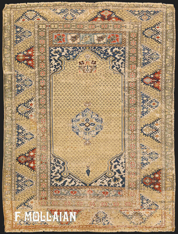 Antique Turkish Ghiordes Rug n°:43937819